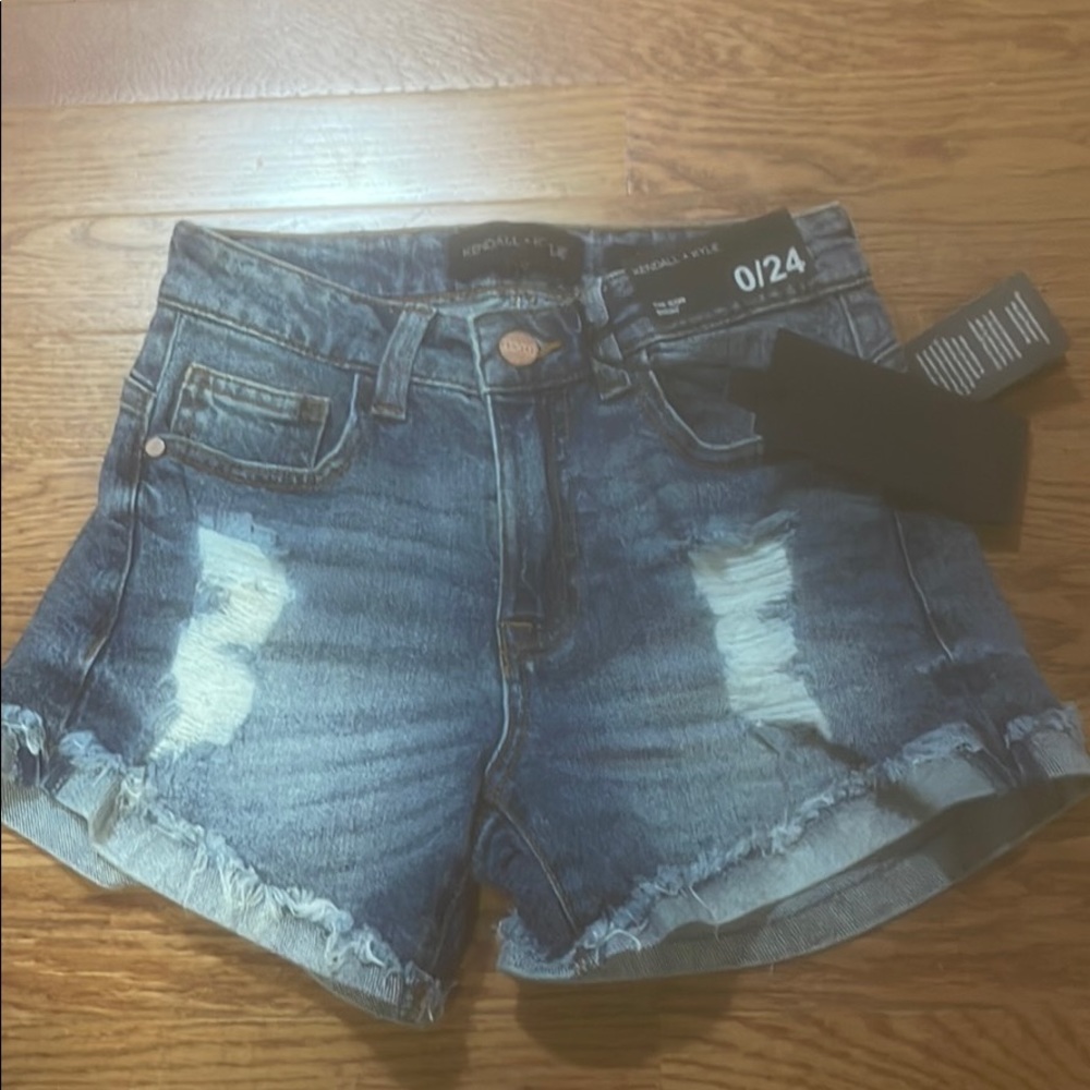 Kendall + Kylie denim shorts (the icon short)
